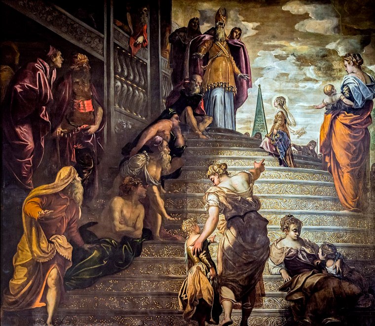 Madonna_dell'Orto_Presentation_at_the_temple_of_the_Virgin_(1552-1553)_by_Tintoretto